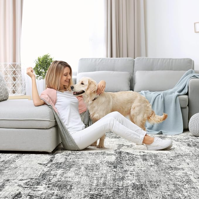 DMOYEST 10x14 Area Rug for Living Room, Washable & Non Slip Large Indoor Carpet - Image 8