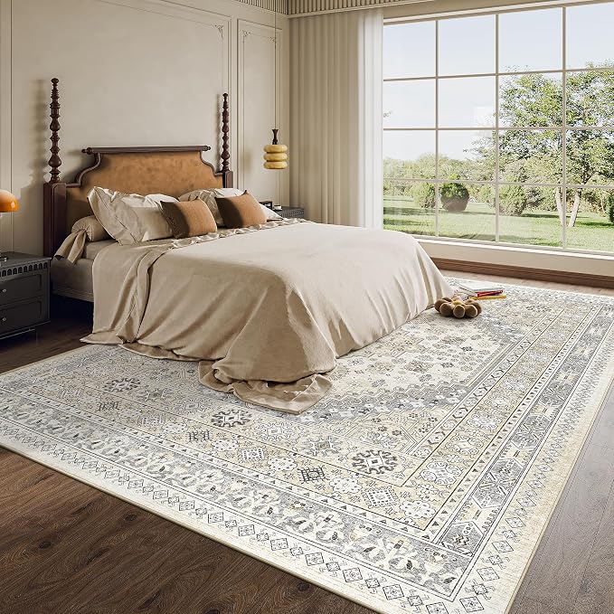 zesthome 8x12 Area Rugs, Stain Resistant Washable Rug, Ultra-Thin Rugs - Image 9