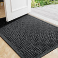 Mibao Front Door Mat Outdoor Entrance, Waterproof Dirt Trapper Doormat by Mibao