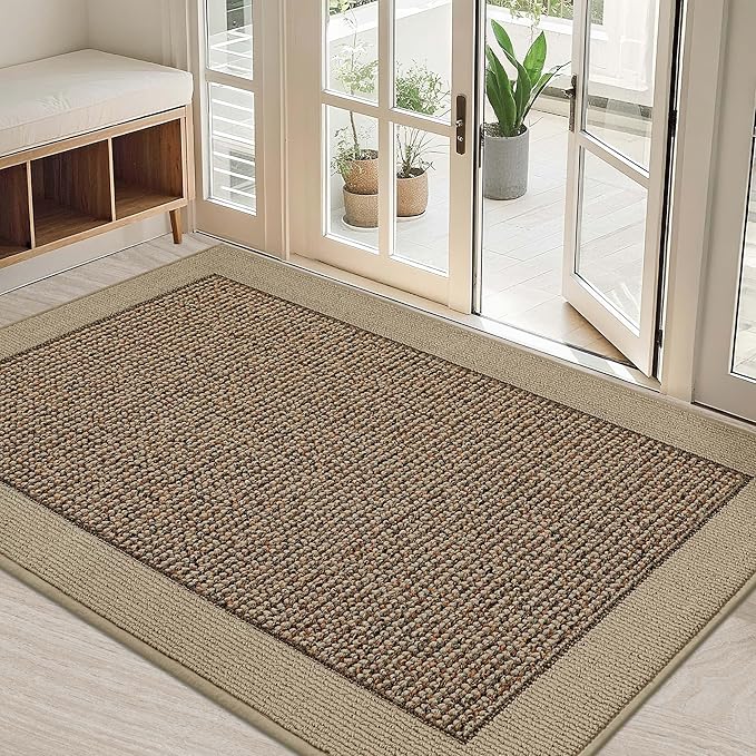 BEQHAUSE Indoor Door Mat 32" x 48", Dirt Trapper Door Mats Non-Slip Entryway by BEQHAUSE