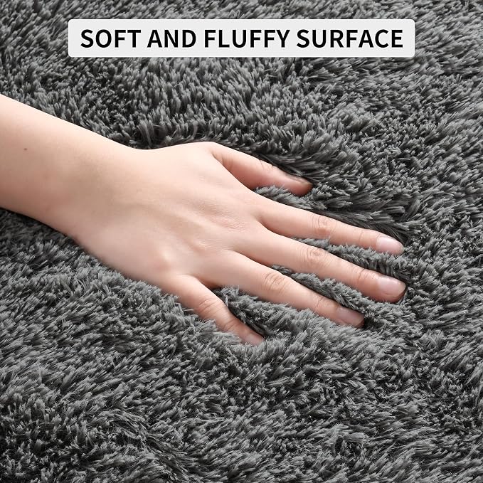Tepook Fluffy Large Rugs for Living Room, 8x10 Area Rugs for Bedroom, Modern - Image 7