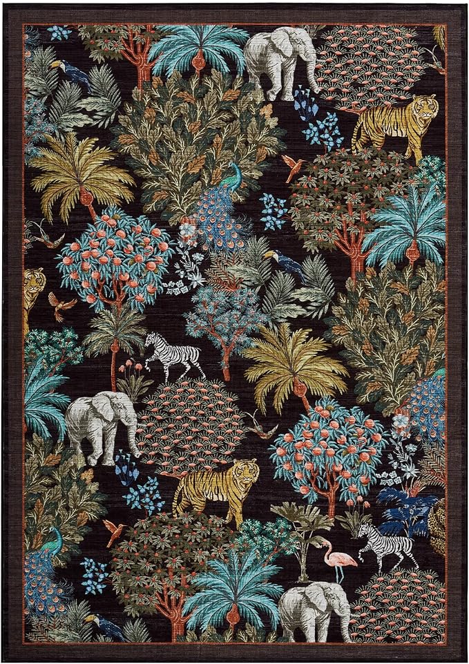 GarveeHome Jungle Rug 10x13 Washable Area Rugs - Image 4