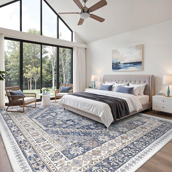 zesthome 12x15 Area Rugs, Large Washable Rug, Ultra-Thin Stain Resistant Rugs - Image 4