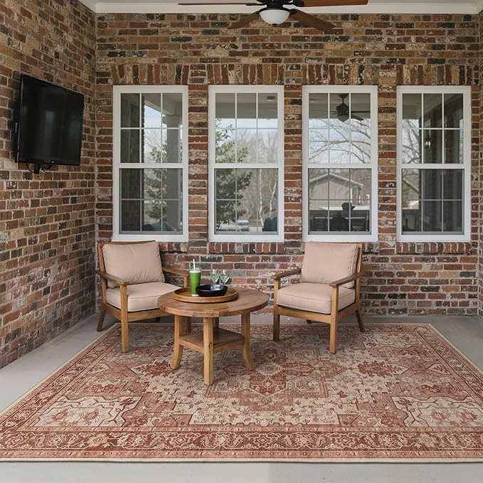 GENIMO Outdoor & Indoor Area Rug 6'x9', Waterproof, Non-Shedding, Easy Cleaning - Image 3