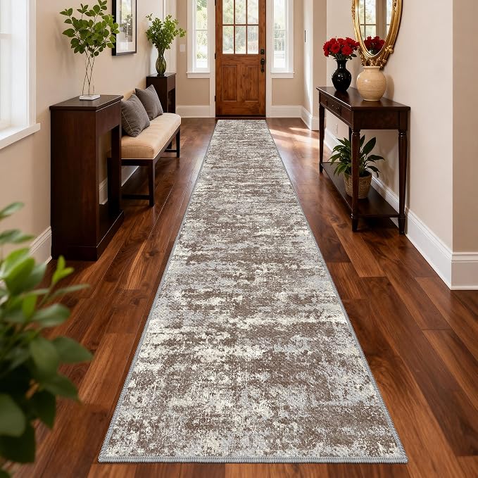 Washable Carpet Runners for Hallway 18ft-Non Slip Floor Runners for Dogs by TTelephant