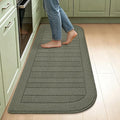 BEQHAUSE 24x60 Inch Kitchen Rugs Non-Slip Washable Kitchen Mats by BEQHAUSE