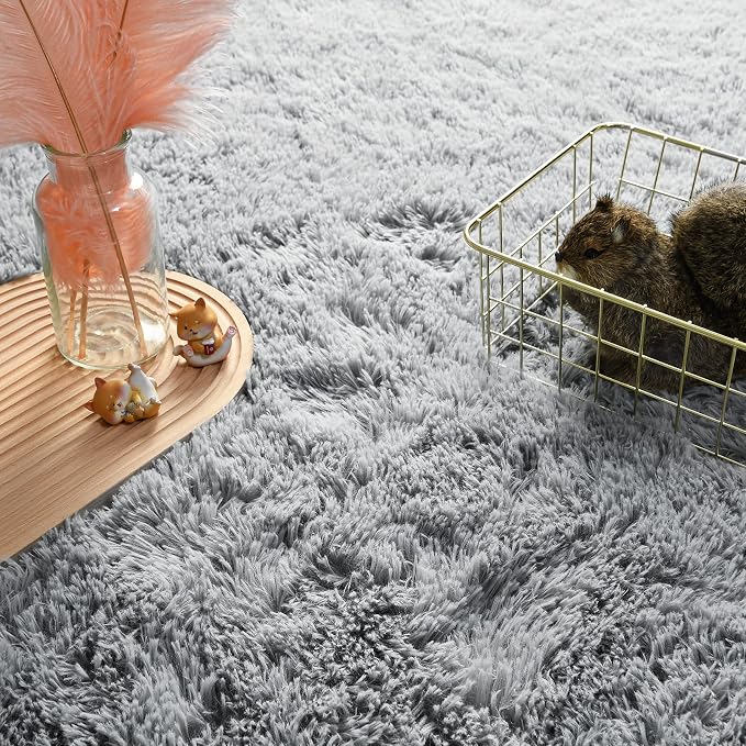 Andecor Soft Fluffy Bedroom Rugs, 4 x 6 Feet Indoor Shaggy Plush Area Rug - Image 7