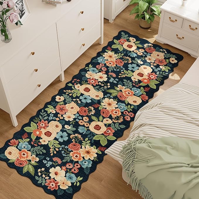 DUKINO 2.6x8 Runner Rug for Hallway, Washable Kitchen Rug - Image 3