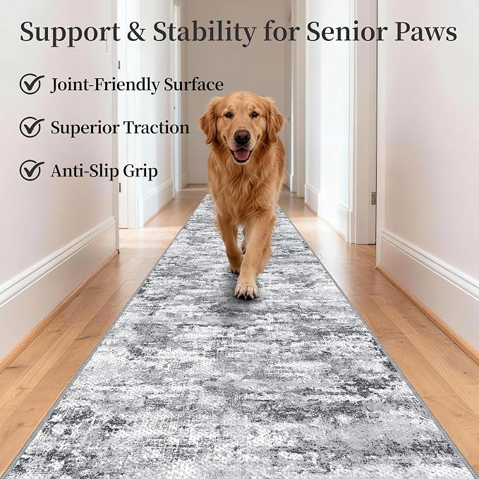 Washable Carpet Runners for Hallway 14ft-Non Slip Floor Runners for Dogs - Image 9