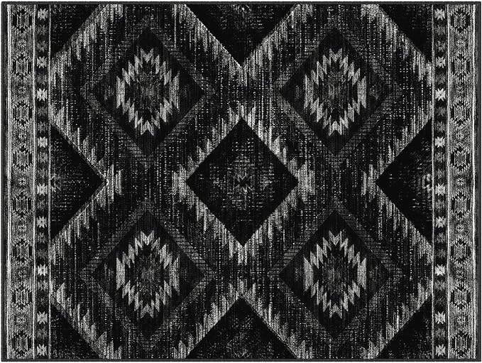 BESTSWEETIE Area Rug 10x12 Rug Machine Washable Non-Slip Low Pile Print Pattern - Image 9