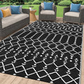 Smiry Outdoor Rug 8x10 ft, Waterproof Reversible Plastic Straw Rugs, Boho by Smiry