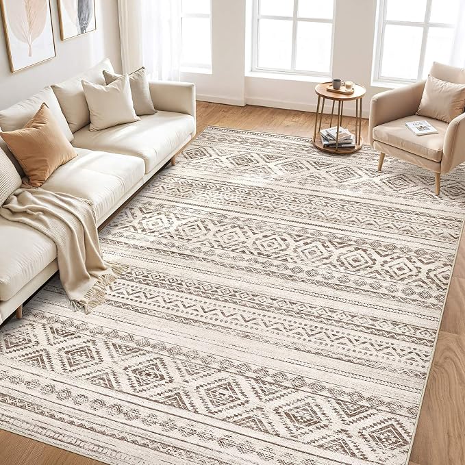 cotiled 9x12 Area Rugs Living Room Rug: Washable Boho Rugs - Image 5