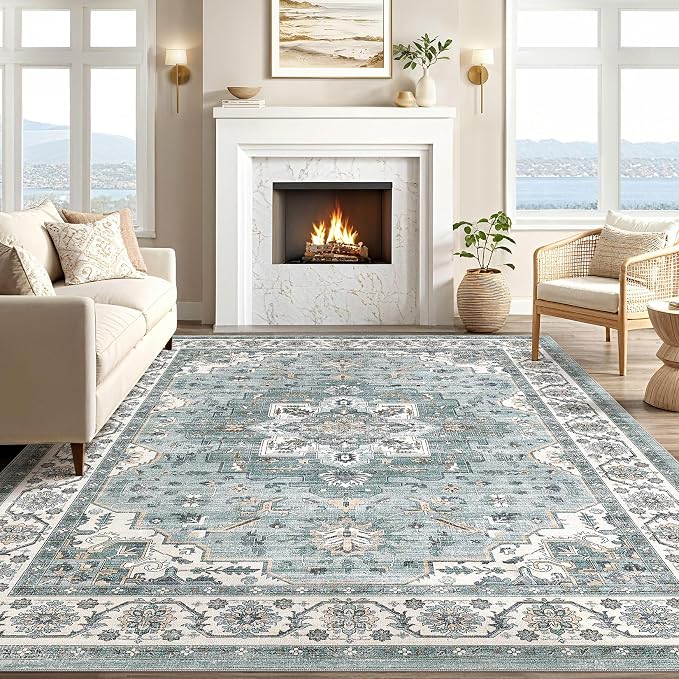 Vintage Living Room Area Rug 6x9 - Image 5
