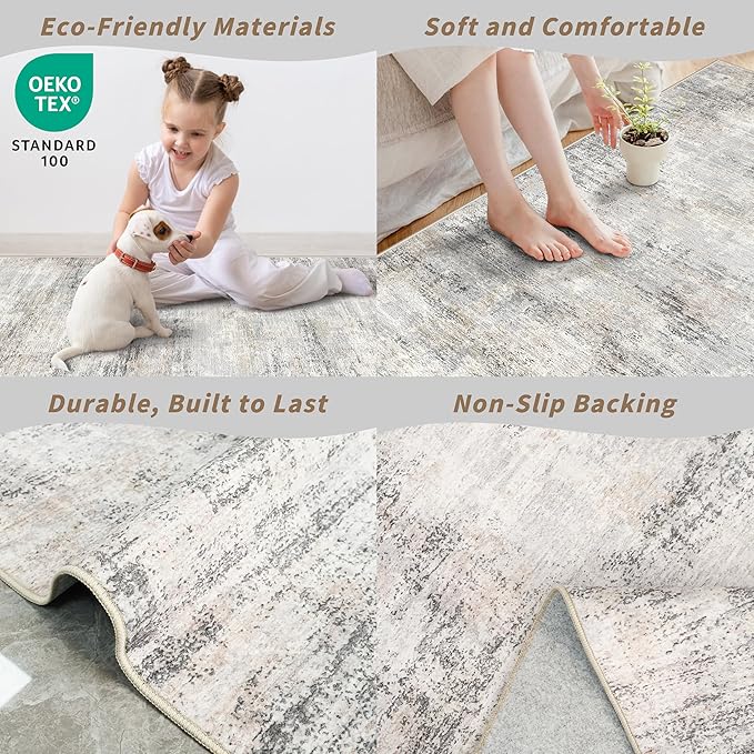 3x10 ft Long Hallway Runner Rug – Non-Slip Washable Kitchen Floor Rug - Image 6