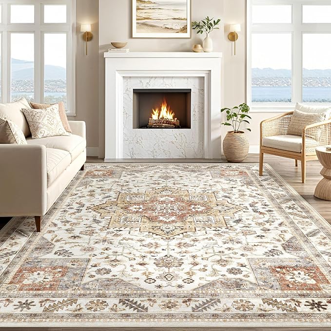 Vintage Living Room Area Rug 9x12 - Image 6