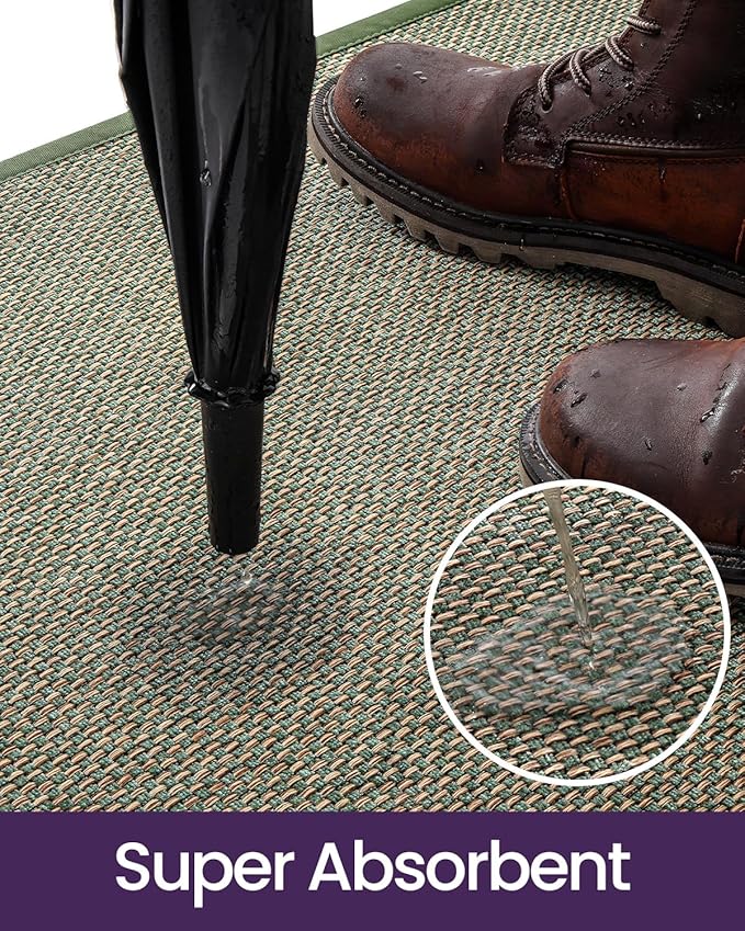 DEXI Ultra Thin Entryway Door Mat 36x56, Non Slip Rubber Backing Inside Entry - Image 6