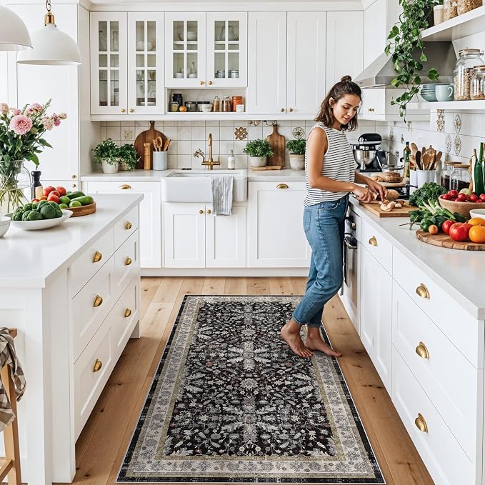 3x6 Kitchen Runner Rug Non Slip Washable - Image 3