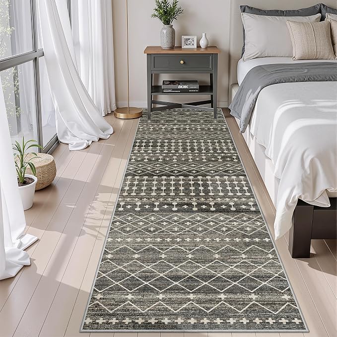Miukiki 2x10 Runner Rug Moroccan Washable Hallway Runner Rug Non Slip Indoor - Image 6