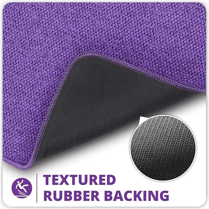 Bosap Bathroom Rugs Set 2 Pieces, Thin Bathroom Mats, Toilet Rugs, Quick Dry - Image 4