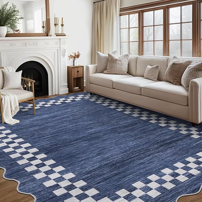 GarveeHome Scalloped Washable Rug 9x12 Area Rug - Image 8