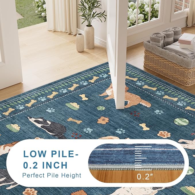 DUKINO 2.6x8 Washable Runner Rug - Image 5