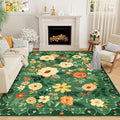 DUKINO 6x9 Area Rug, Floral Rugs by DUKINO