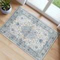 RELEANY Area Rugs Small 2'x3' Washable Non-Slip, Floral Vintage Distress by RELEANY