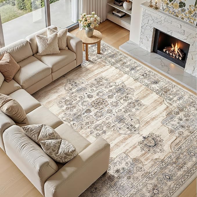 Washable 10x14 Area Rug for Living Room - Image 5