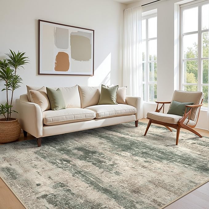 BEIMO Area Rugs 8x10 for Living Room Bedroom, Modern Abstract Machine Washable by BEIMO