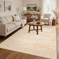 GENIMO 8x10 Washable Area Rug, Non-Slip Vintage Boho Floral Carpet, Large Area by GENIMO