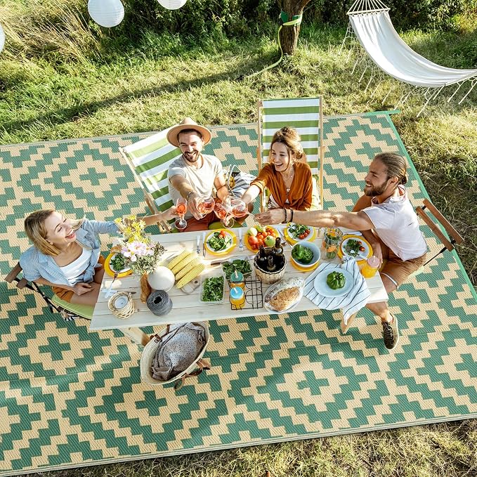 Outdoor Rugs Patio Camping Waterproof - Image 2