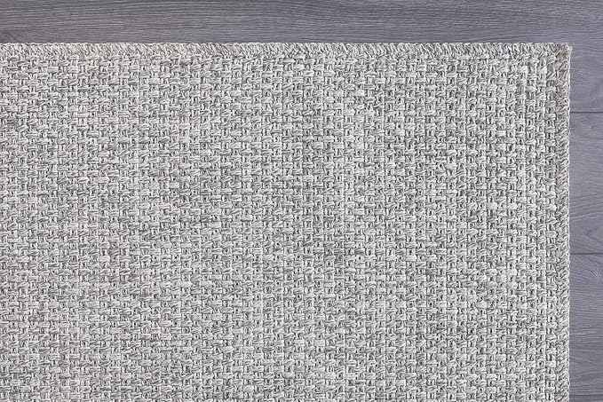 CAMILSON Easy Jute Rug 6x9, Indoor Outdoor Gray Color Farmhouse Area Rugs - Image 8