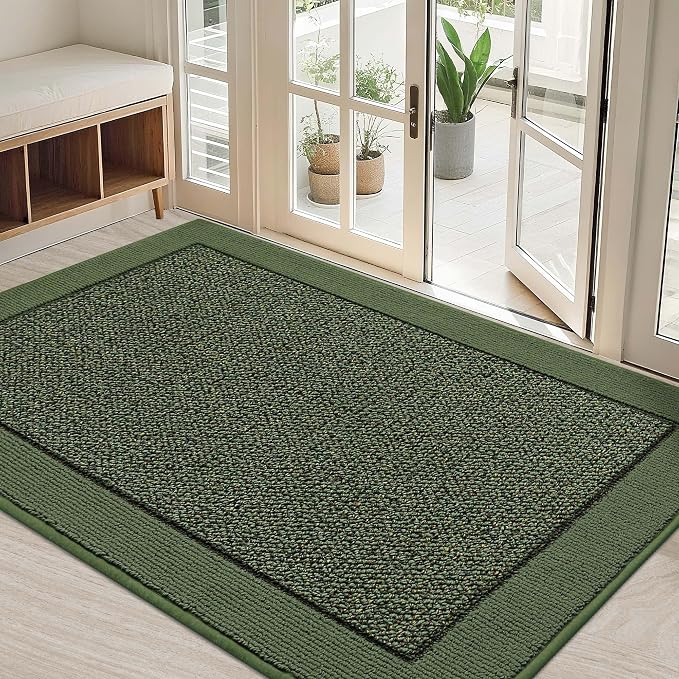 BEQHAUSE Indoor Door Mat 32" x 48", Dirt Trapper Door Mats Non-Slip Entryway by BEQHAUSE