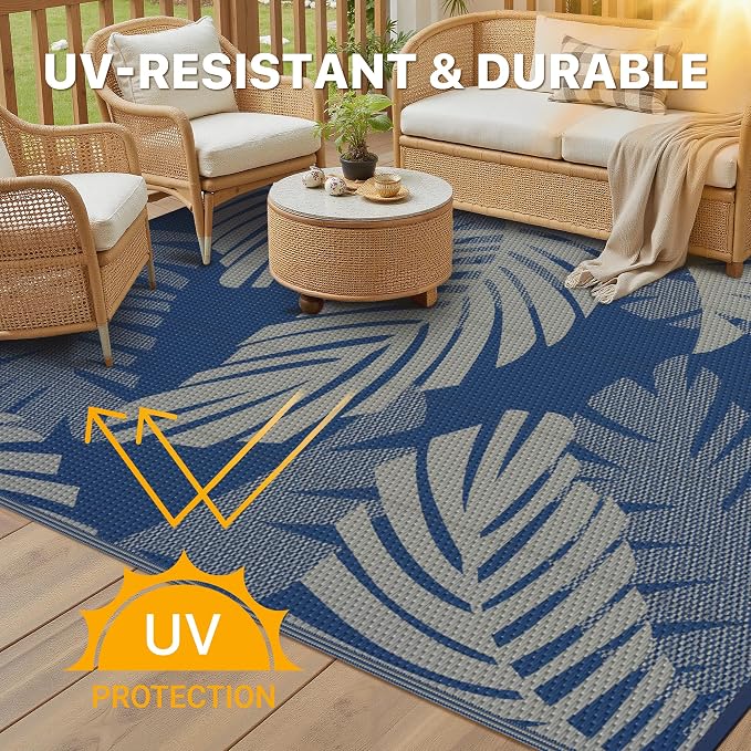 GENIMO Waterproof Outdoor Rug 9' x 12' - Image 4