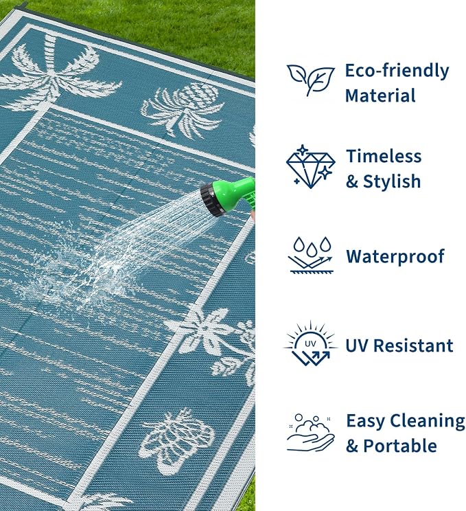 Garvee Outdoor Rug 5x8 Waterproof - Image 2