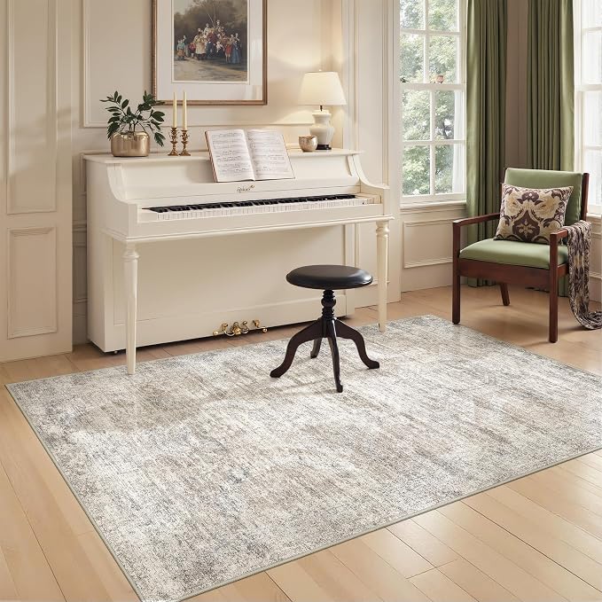 3x5 Washable Area Rug for Entryway, Soft Kitchen Rugs Non Slip for Dining Room by Restydon