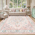 CAPALOCA Machine Washable Rugs Nursery Rug 8x10 Cute Girl Non Slip Low Pile by CAPALOCA