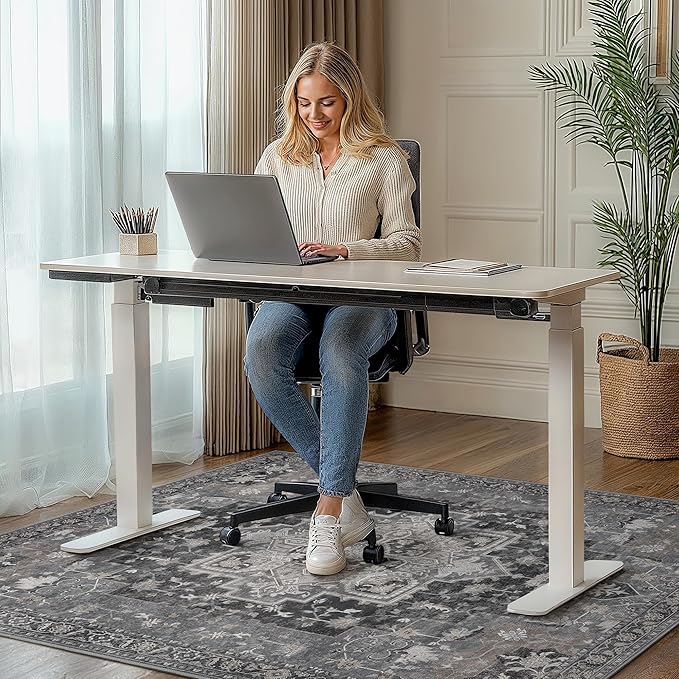 36"x48" Office Chair Mat for Hardwood Tile Floor, Under Desk Carpet Protector - Image 2