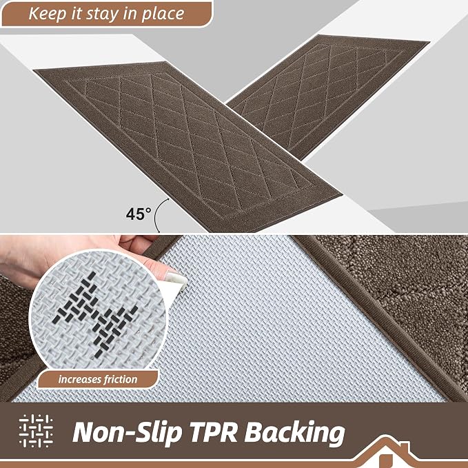 BEQHAUSE Dirt Trapper Door Mat 24" x 36", Doormat Non-Slip Entryway Rugs - Image 5