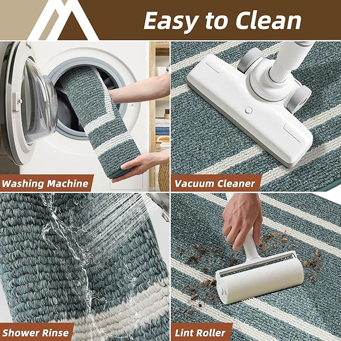 COSY HOMEER Kitchen Rugs and Mats Sets of 2PCS Non Slip Kitchen Mats - Image 6