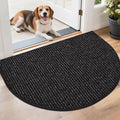 BEQHAUSE Dirt Trapper Door Mat 26" x 40" Half Circle Non-Slip Washable Doormats by BEQHAUSE