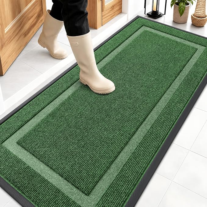 OLANLY Front Door Mat Indoor Outdoor Entrance, Waterproof All-Season, by OLANLY