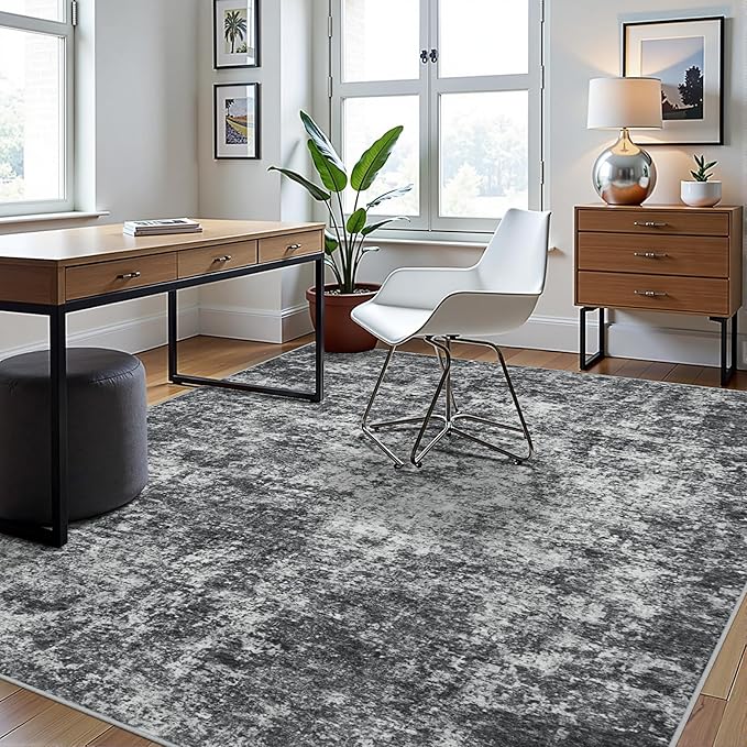 8x10 Area Rugs for Living Room Rug Washable: Abstract Large Rug for Dining Room - Image 9
