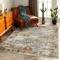 CHAMPLANT Area Rug 5'x7' Washable Vintage Traditional Floor Cover Foldable Thin by CHAMPLANT