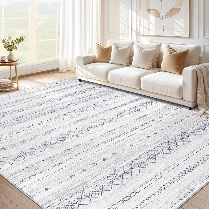 cotiled 10x12 Area Rugs Living Room Rug: Washable Boho Rugs by COTILED