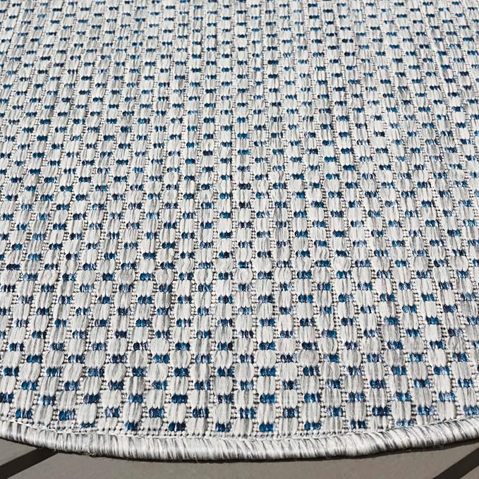 SAFAVIEH Washable Rug Outdoor Courtyard Collection 5'3" x 5'3" Round, - Image 5