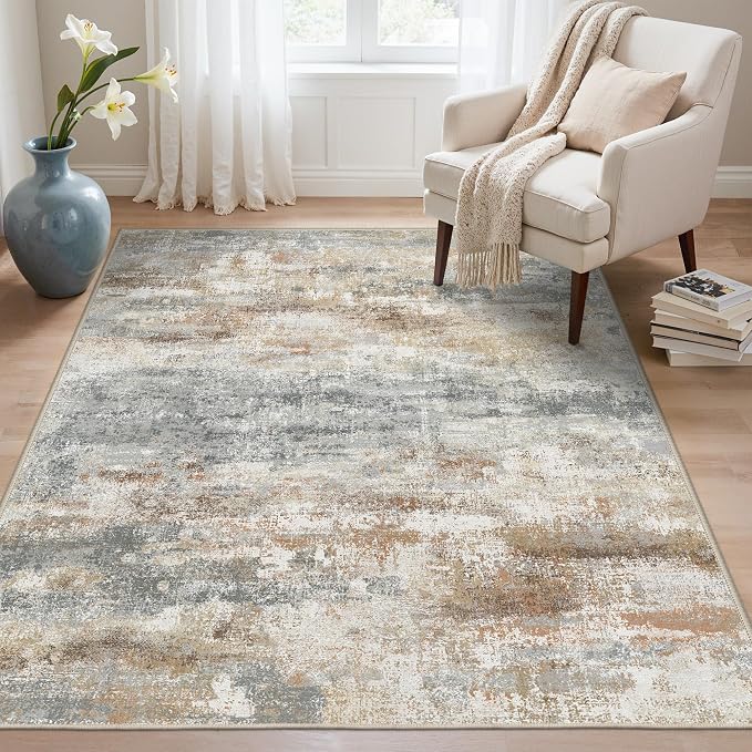 BEIMO Area Rugs 5x7 for Living Room Bedroom, Modern Abstract Machine Washable by BEIMO