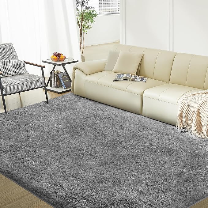Ultra Soft Rug for Living Room, 9X12 Fluffy Shag Area Rug for Bedroom, Modern by Fairblink