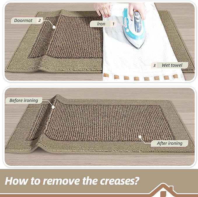 BEQHAUSE Indoor Door Mat 20" x 32", Dirt Trapper Door Mats Non-Slip Entryway - Image 9