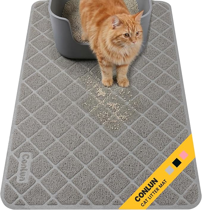 Conlun Cat Litter Mat Litter Trapping Mat, Premium Durable PVC Grid Mesh by Conlun